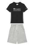 Champion Komplekti kuuluvad t-s&auml;rk ja &scaron;ortsid 306992 Must Regular Fit XS