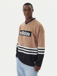 adidas Pikkade varrukatega T-s&auml;rk JY0251 Beež Loose Fit
