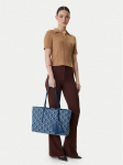 Calvin Klein K&auml;ekott Emblem Aop Denim Tote W/ Pouch LV04F3428G Sinine