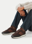 Calvin Klein Tossud Retro Runner Sock Laceup Mix HM0HM02305 Pruun