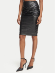 Elisabetta Franchi Tehisnahast seelik GO-219-66E2-V260 Must Slim Fit
