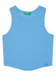 United Colors Of Benetton Top 31H3CH01F Sinine Slim Fit 122