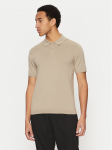 Calvin Klein Polo s&auml;rk K10K114476 Beež Regular Fit