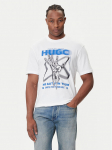 HUGO T-s&auml;rk Nopix 50543494 Valge Regular Fit