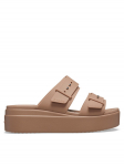 Crocs Pl&auml;tud Brooklyn Low Wedge Sandal W 207431 Beež