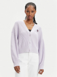 Tommy Jeans Kardigan Essential DW0DW17253 Lilla Relaxed Fit XL