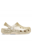 Crocs Pl&auml;tud Classic Chunky Glitter Clog K 211939 Kuldne 33_34