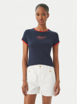 Tommy Hilfiger T-s&auml;rk Logo Graphic Ringer WW0WW49245 Tumesinine Slim Fit