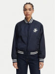 Tommy Hilfiger Bomber-jakk Logo Appliqu&eacute; WW0WW48618 Tumesinine Regular Fit