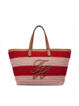 Tommy Hilfiger K&auml;ekott Th Nautical Tote Crochet Str AW0AW18816 V&auml;rviline