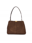 Tommy Hilfiger K&auml;ekott Casual Leather Shoulder Bag Sued AW0AW18201 Pruun