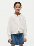 Tommy Hilfiger Kardigan Pointelle KG0KG09503 Kreemjas Relaxed Fit