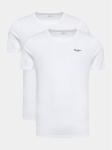 Pepe Jeans T-s&auml;rkide komplekt Pepe Tshirt 2P PMU10976 Valge Regular Fit
