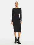 Patrizia Pepe Kokteilikleit 8A1454/JZ26-K103 Must Slim Fit