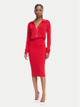 Elisabetta Franchi Kokteilikleit AM-19S-66E2-V500 Punane Slim Fit
