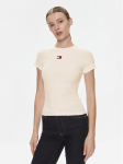 Tommy Jeans T-s&auml;rk Badge DW0DW17881 Valge Slim Fit