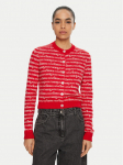Tommy Jeans Kardigan DW0DW19340 Punane Slim Fit