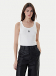 Hugo Top Datamia 50514489 Valge Slim Fit