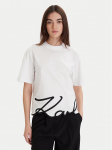 KARL LAGERFELD T-s&auml;rk A1W17013 Valge Regular Fit