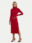 LAUREN RALPH LAUREN Kootud kleit 250951822002 Punane Slim Fit