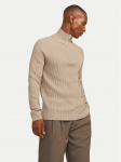 Jack & Jones Kampsun Pannel 12258473 Beež Regular Fit