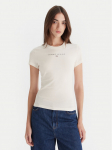 Tommy Jeans T-s&auml;rk Bling Linear DW0DW21550 Valge Slim Fit