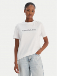 Calvin Klein Jeans T-s&auml;rk A- Inst. Logo Classic LV047C912G Valge Regular Fit