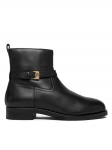 Tommy Hilfiger Saapad Th Buckle Riding Leather Bootie FW0FW08781 Must 36