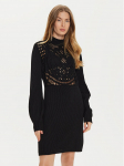 TWINSET Kootud kleit 242TP3470 Must Regular Fit M