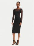 Elisabetta Franchi Kokteilikleit AB-898-62E2 Must Slim Fit