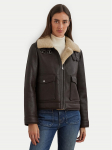 LAUREN RALPH LAUREN Tehisnahast jope 297957530001 Pruun Regular Fit