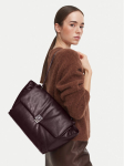Calvin Klein K&auml;ekott Emblem Hw Padded Satchel LV04F3615G Bordoopunane