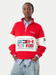 Tommy Jeans Pluus DW0DW23806 Punane Relaxed Fit
