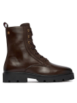 Tommy Hilfiger Saapad TH Stud Leather Lace-Up Boot FW0FW09571 Pruun