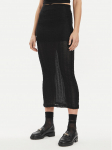 Gina Tricot Midiseelik 21596 Must Regular Fit S