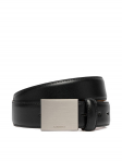 Calvin Klein Meeste p&uuml;ksirihm Logo Plaque Smooth 32Mm LV04D7030G Must