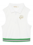 Original Marines Polo s&auml;rk DFP5184YF Valge Cropped Fit