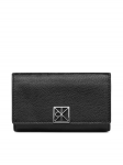 Calvin Klein Rahakott Emblem Hw Pebble Snap Cardholder LV04F1127G Must