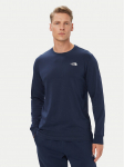 The North Face Pikkade varrukatega T-s&auml;rk Evolution Simple Dome NF0A8EU3 Tumesinine Regular Fit