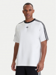adidas T-s&auml;rk adicolor Jacquard KD5829 Valge Loose Fit