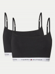 Tommy Hilfiger Top-rinnahoidjate komplekt UW0UW05528 Must XS