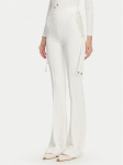 Elisabetta Franchi Riidest p&uuml;ksid PA-083-51E2 Valge Regular Fit