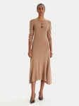 KARL LAGERFELD Kootud kleit B1W13003 Beež Regular Fit
