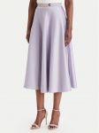 Elisabetta Franchi Midiseelik GO-156-61E2-V320 Lilla Regular Fit