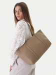 Calvin Klein K&auml;ekott Emblem Hw Pebble Tote LV04F3424G Beež