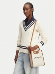 Lacoste K&auml;ekott Small Heritage Canvas Tote NF5232TD Helebeež