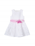 Mayoral Elegantne kleit 3918 Valge Regular Fit