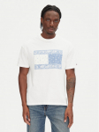 Tommy Jeans T-s&auml;rk Paisley Flag DM0DM20810 Ekr&uuml;&uuml;v&auml;rv Relaxed Fit