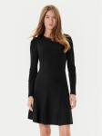 TWINSET Kootud kleit 252TP3640 Must Slim Fit