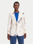 Desigual Pintsak Arty 25WWEW21 Valge Regular Fit